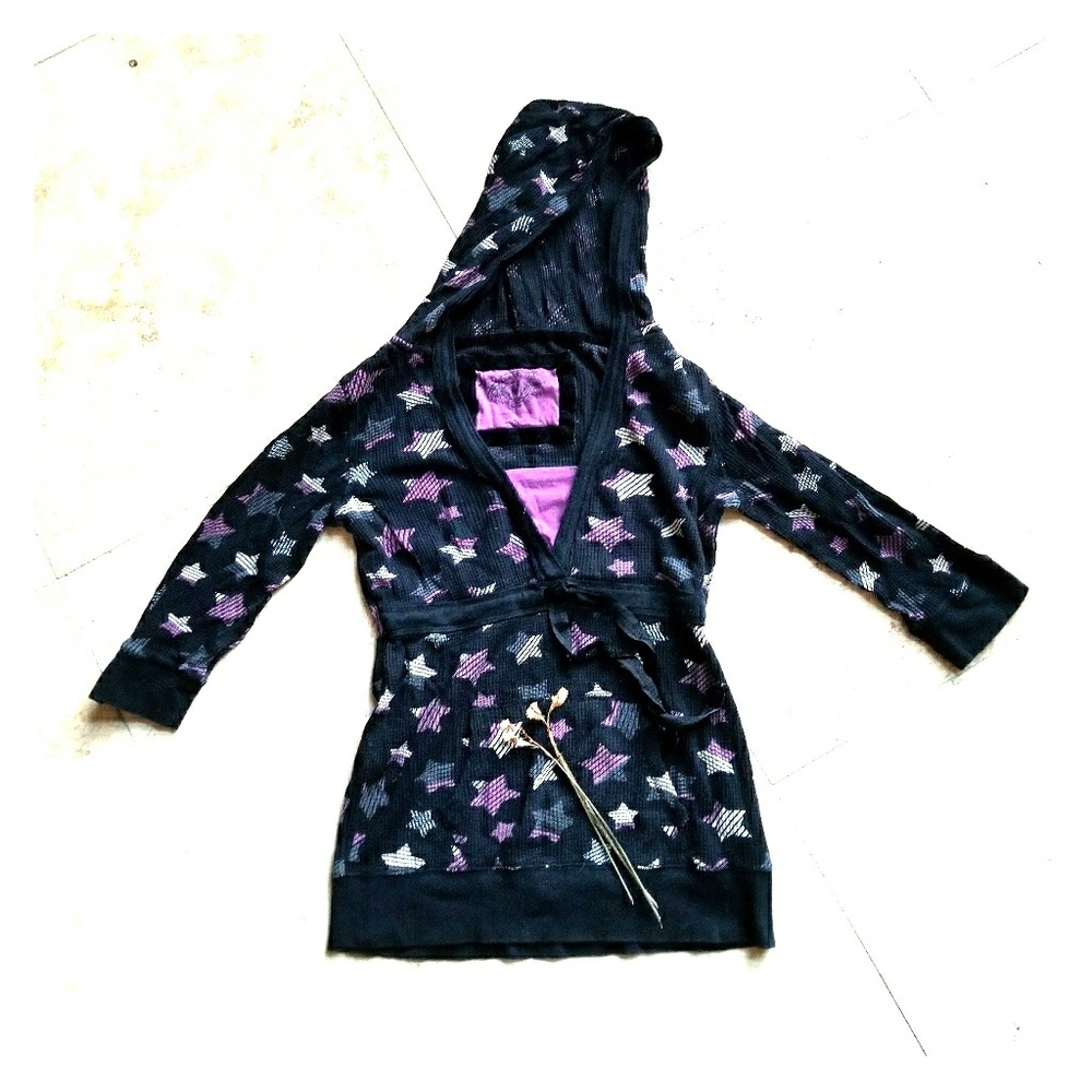 Hooded waffle shirt!!!3for12!!!